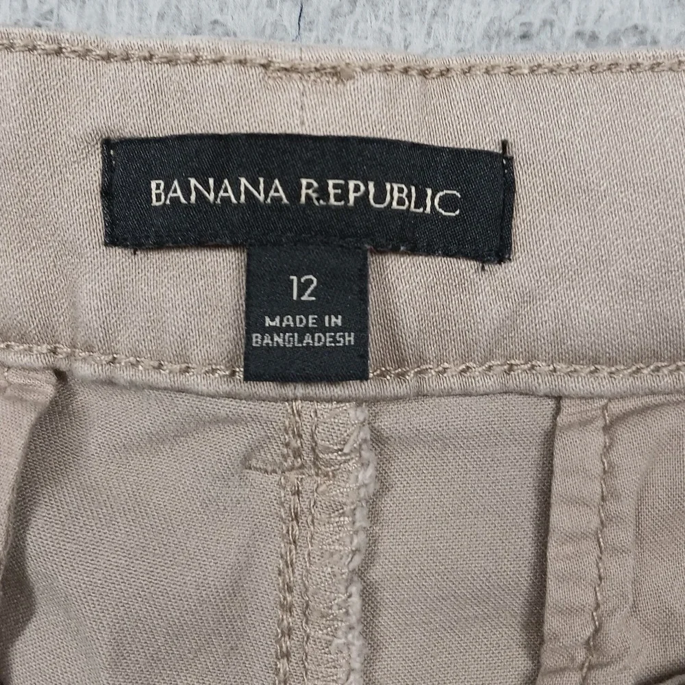 Banana Republic Chino Pants Womens‎ 12 Tan Khaki Slim Ankle